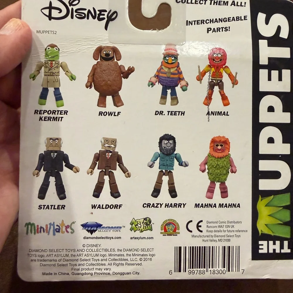 Disney The Muppets Minimates Statler and Waldorf 2 Pack Art Asylum Figures NEW